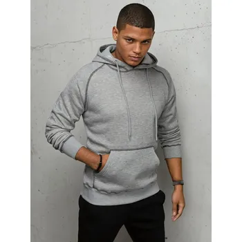 Pánská mikina Šedá originální mikina s kapucí BX5514 Velikost: XL