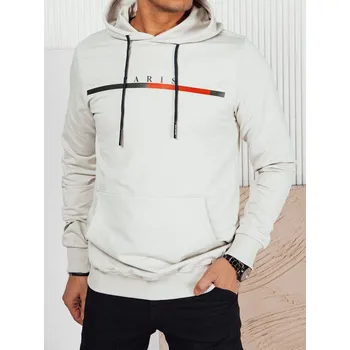 Pánská mikina Světle šedá pánská mikina s nápisem PARIS BX5729 Velikost: L