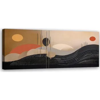 Obraz Obraz na plátně, Kola, Geometrické linie, abstrakce 90x30