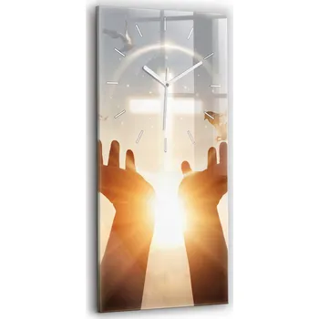 Hodiny Nástěnné hodiny SacroArte béžové 30 cm