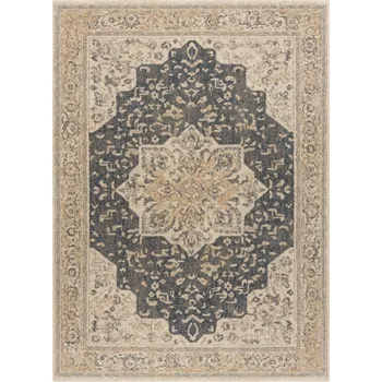 Koberec Koberec LEGEND 468 03 GB500 OSTA - Rozeta / rám, exkluzivní béžový / šedý