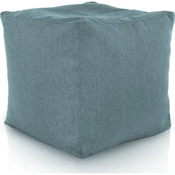 Taburet Taburetka melanž tyrkysová kostka Eco