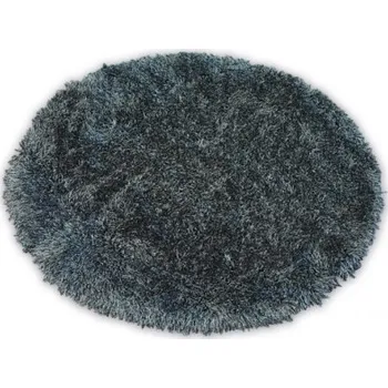 Koberec Koberec Love shaggy černý 120 cm kruh