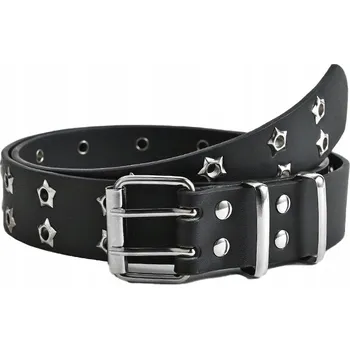 Opasek Dámský černý ke kalhotám PÁSEK s přezkou ve tvaru hvězdy