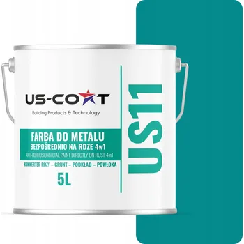 barva na kov BARVA NA KOV PROTI REZI A POZINKOVANÉMU POZINK 4v1 MODRO-TYRKÝZOVÁ RAL5018 MATNÁ 5L