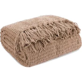 Přehoz na lůžko Deka SUZI tmavěbéžová