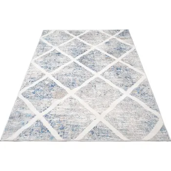 Koberec Koberec VALLEY G873E světle šedý / tmavě modrý