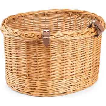 brašna na kolo Koš na kolo proutěný s řemínky Rond V.
