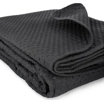 Přehoz na lůžko Přehoz ZEMI NEW černý