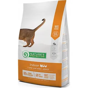 Krmivo pro kočku Nature's Protection Indoor Poultry 2kg SUCHÉ KRMIVO drůbeží pro DOSPĚLÉ KOČKY žijící v BYTĚ