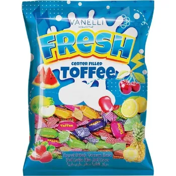 Bonbon Měkké bonbóny FRESH 1 kg - s ovocnou příchutí mix (ovocné bonbóny Fresh / s náplní s ovocnou příchutí / jednotlivě balené)