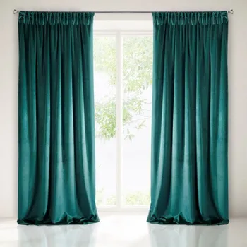 Povlečení Hotový závěs VILLA tyrkysový - na pásce