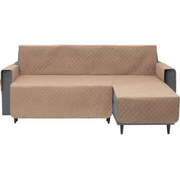 Přehoz na lůžko Potah na rohovou sedačku pravý PARIS béžový, 240 cm