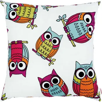 Polštář Čtvercový polštář Sovy