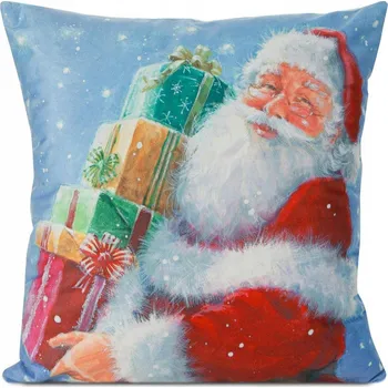 Povlak na dekorativní polštářek Povlak na polštář s Mikulášem, vánoční, 40x40 cm