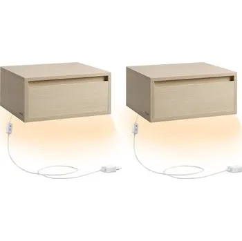 Noční stolek Set dvou závěsných nočních stolků LET854N01 (2ks)