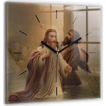 Hodiny Nástěnné hodiny SacroArte, hnědé, 60 cm