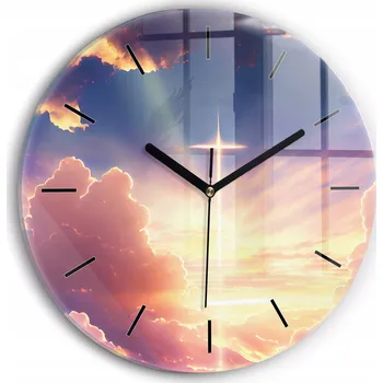 Hodiny Nástěnné hodiny SacroArte, odstíny fialové, 30 cm