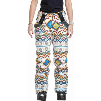 Snowboardové kalhoty Dámské SNB & SKI kalhoty Meatfly Foxy bílá/modrá XL