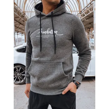 Pánská mikina Tmavě šedá pánská mikina s nápisem BX5705 Velikost: 2XL