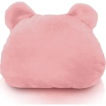 Taburet Plyšová podnožka TEDDY Yeti růžová