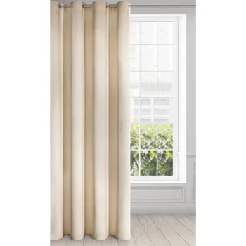 Přehoz na lůžko Hotový závěs RIA béžový - na průchodkách