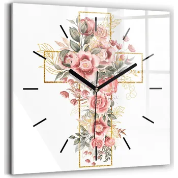 Hodiny Nástěnné hodiny SacroArte bílé 30 cm