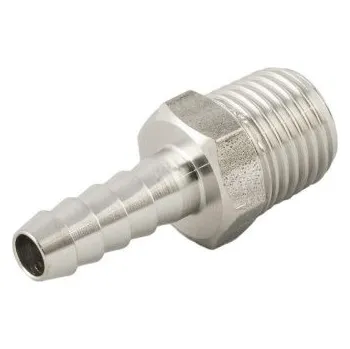 Fitinka Hadicový trn AG SS - 20 mm, vnější kuželový závit R1/2" nerez