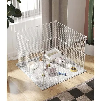 Modulární Klec Kotec Pro Psa Kočku Hlodavce | Např. 1,9 m x 0,6 m | Bílá |