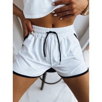 Dámské oblečení Bílé dámské teplákové šortky TOP SPORT SY0324 Velikost: L