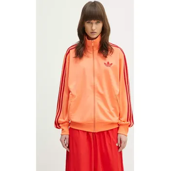 Dámská mikina Mikina adidas Originals Firebird dámská, oranžová barva, s aplikací, JP2294, XS, 20X