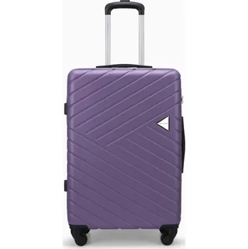 Střední fialový kufr Malaga