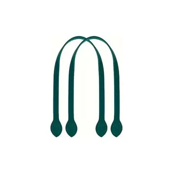 Koženkové ucho na kabelky a tašky - tmavě zelená