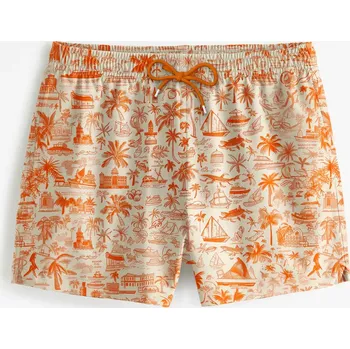 Pánské plavky Palm Tree Orange Swim Shorts - XL