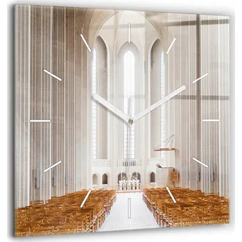 Hodiny Nástěnné hodiny SacroArte béžové 60 cm