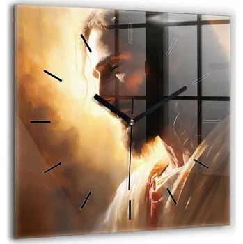 Hodiny Nástěnné hodiny SacroArte, hnědé, 60 cm