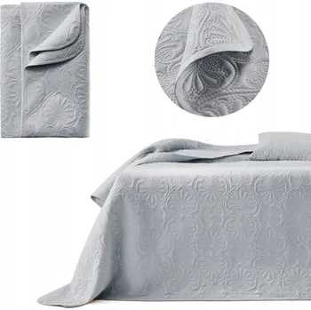 Přehoz na lůžko Přehoz na postel Room99 polyester 170 cm x 210 cm šedý