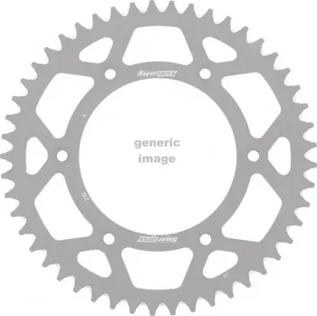 Řetězová sada pro motocykl Hliníková řetězová rozeta SUPERSPROX RAL-210:49-SLV stříbrná 49 zubů, 520