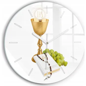 Hodiny Nástěnné hodiny SacroArte bílé 30 cm