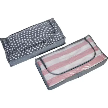 Úložný box Úložný vak na textil, 90 × 45 × 16 cm, polyester, 2 ks&nbsp;671329