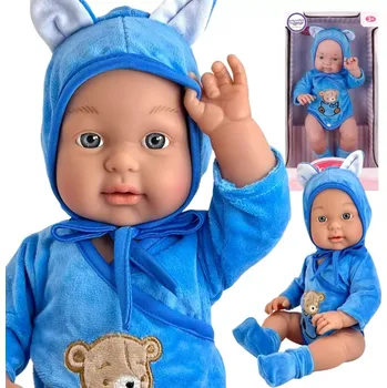 Panenka Woopie realistická panenka miminko v medvídkovém oblečku 46 cm