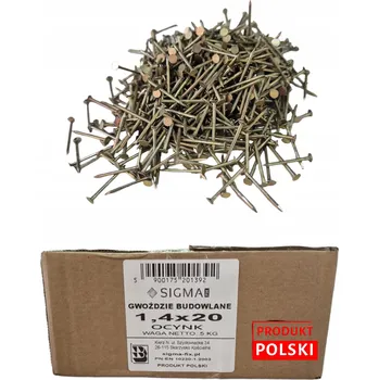 Hřebík Stavební hřebíky 1,4x20 POZINK ZLATÝ 5 kg