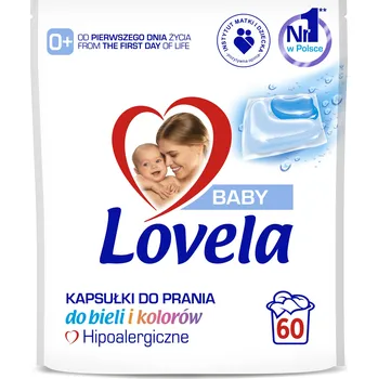 Prací prostředek Kapsle na praní LOVELA Baby na bílé prádlo a barvu 60 ks univerzální