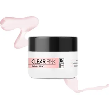 Lak na nehty Mistero Milano - Builder gel - SIMPLE SHAPE GEL CLEAR PINK 15g