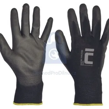 Pracovní rukavice Rukavice nylonové máčené v polyuretanu BUNTING EVOLUTION, CERVA vel. 10, černá - hobby balení, balení 1 pár