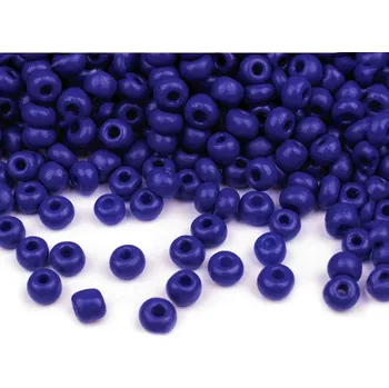 Korálek Rokajl 6/0 - 4 mm neprůhledný Varianta: 48 modrá berlínská, Balení: 50 g