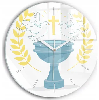 Hodiny Nástěnné hodiny SacroArte bílé 30 cm