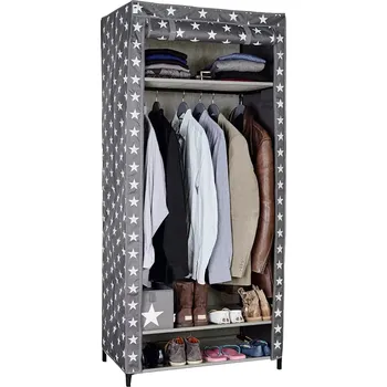 Šatní skříň Šatní skříň XXL, 175 × 80 × 50 cm, polyester, kov 670032