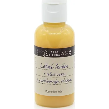Bylinná léčivá mast Alta Herba Letní krém s aloe vera a jojobovým olejem 50ml