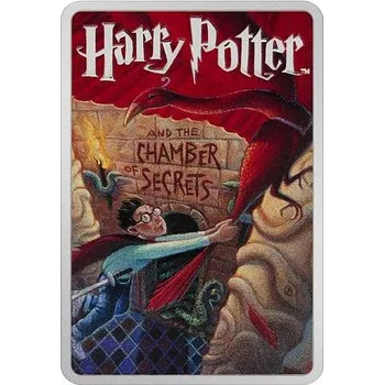Stříbrná mince Harry Potter™ a Tajemná komnata (The Chamber of Secrets™) 2 Oz 2025 PROOF (2.) Book Covers